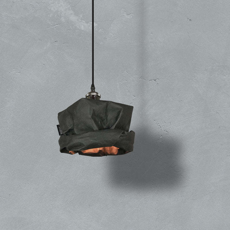 Black paper pendant light for living room
