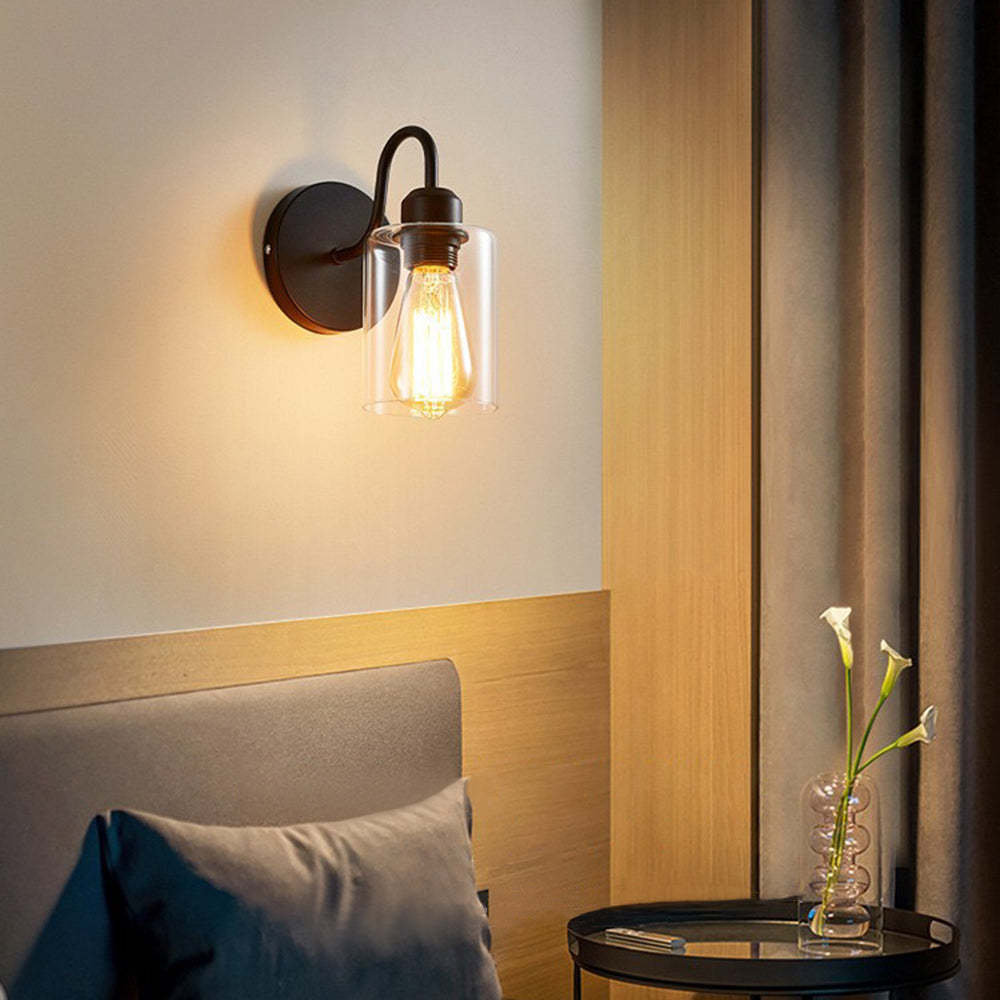 Vintage Industrial Wall Lamp in Bedroom