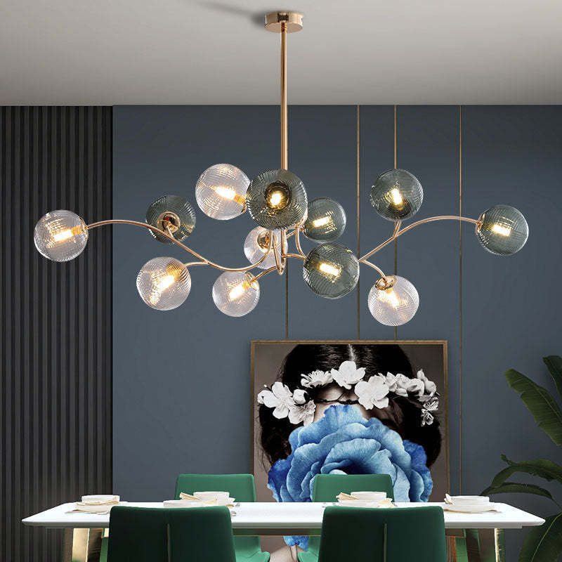 Valentina pendant light over dining table, Lassola Lighting