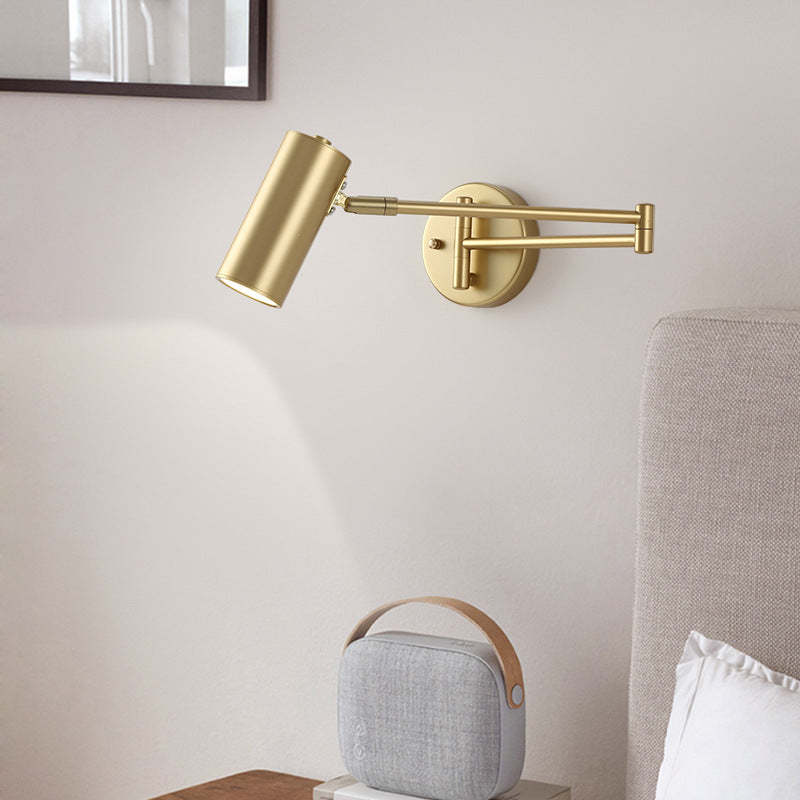 Gold Freja Wall Lamp - Adjustable Modern Metal Lighting