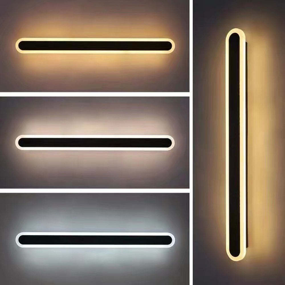 Modern outdoor wall lamp. Edge minimalist lighting.