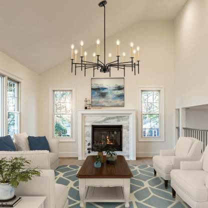 Living room with Silva pendant light