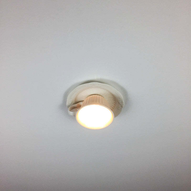 Cairns Ceramic Tea Cup Ceiling Light, indoor lighting