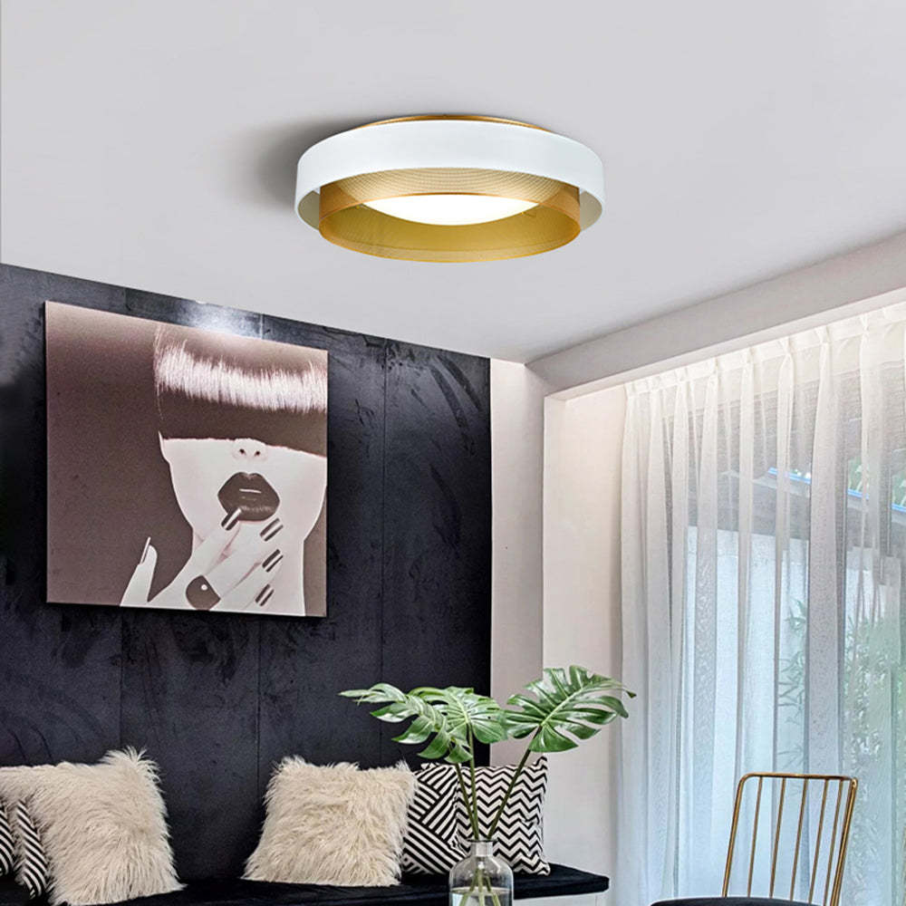 Quinn Modern Ring Ceiling Light in a modern interior setting
