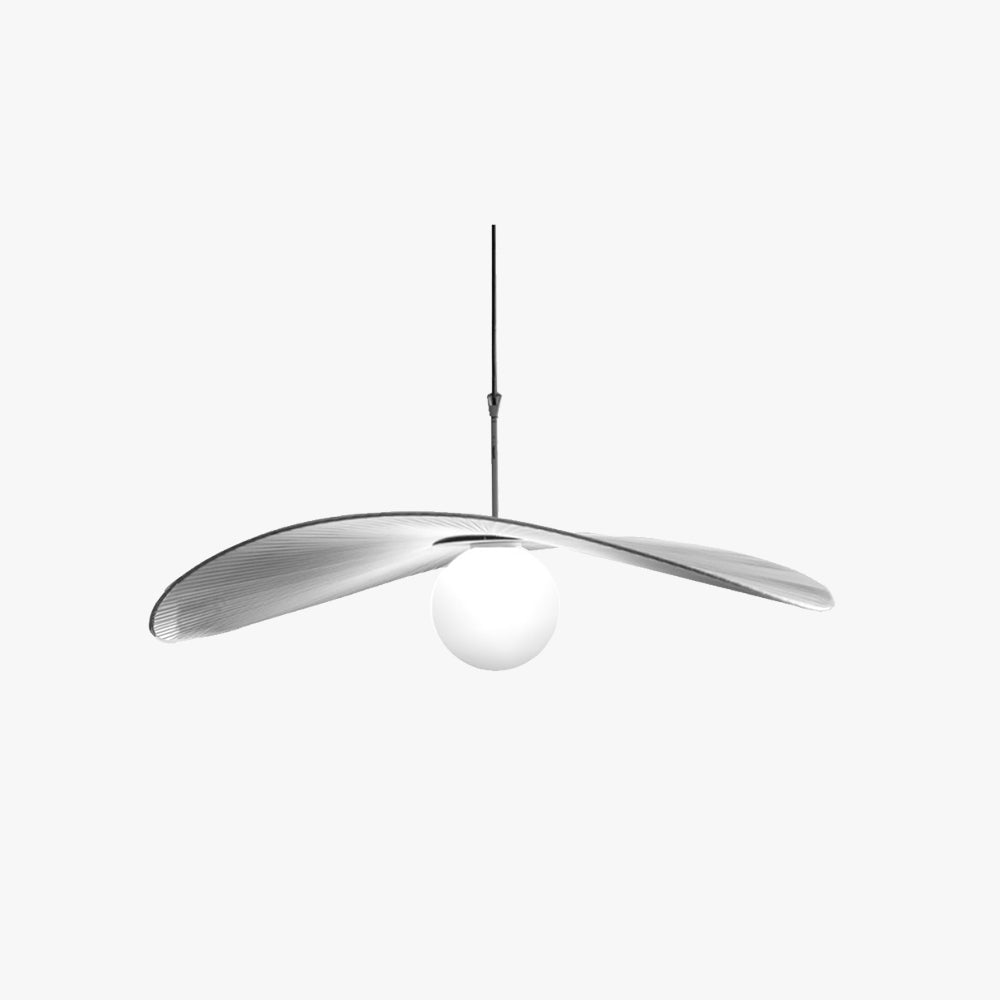 Modern metal pendant light with unique plate shape