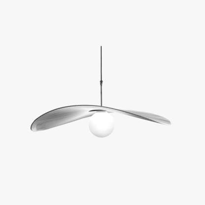 Modern metal pendant light with unique plate shape