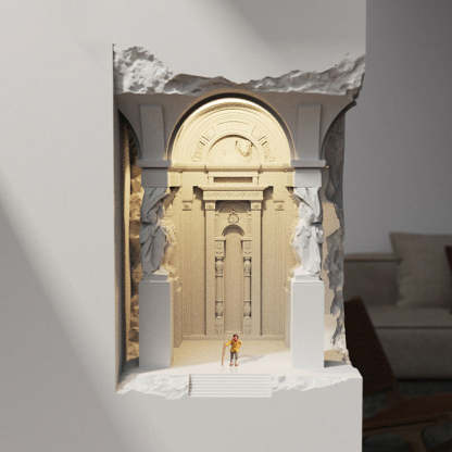 Félicie Art Deco LED Wall Lamp - Plaster Sculpture