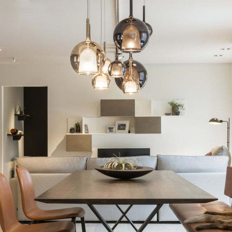 Hailie Modern Sphere LED Pendant Lights in dining room
