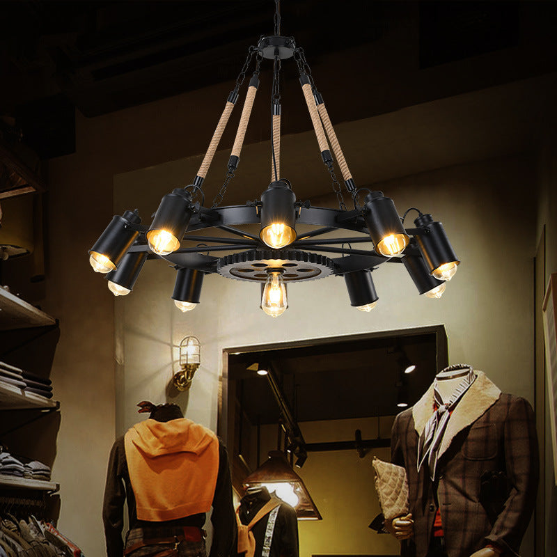 Epoch Industrial Pendant Light in Cafe Setting
