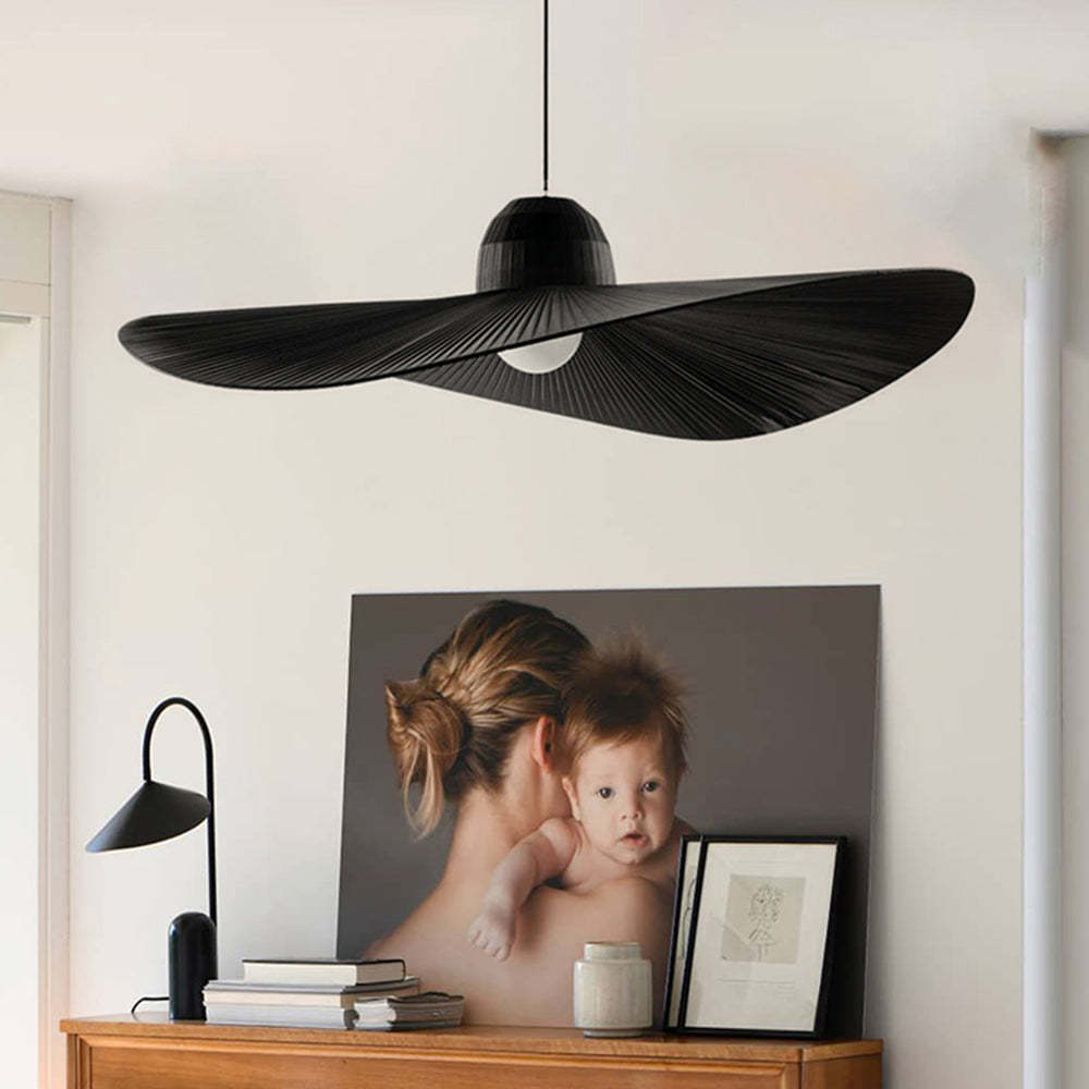 Black Renée pendant light in modern interior setting