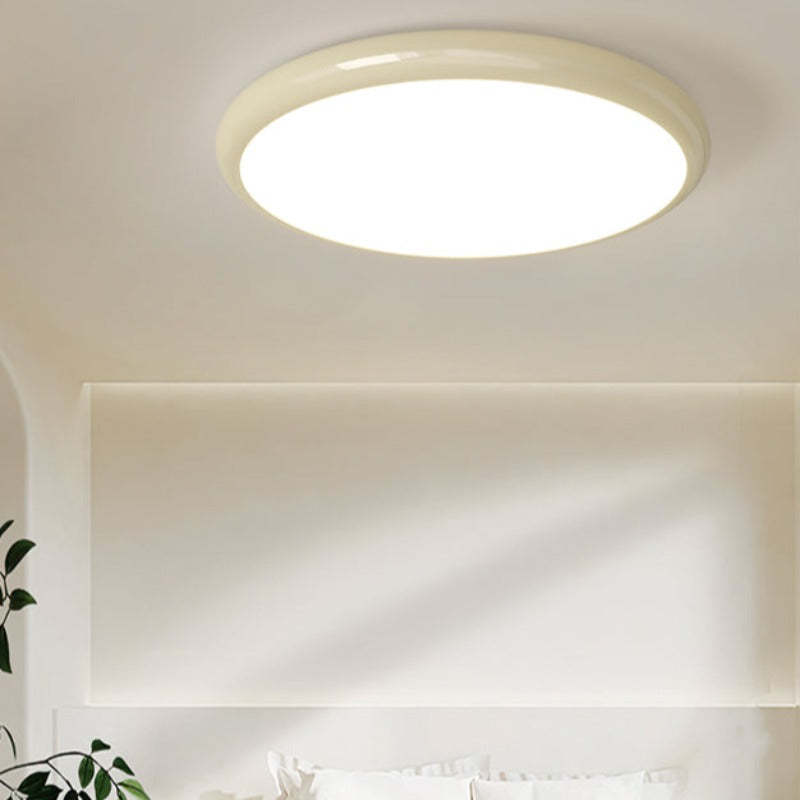 Ozawa Circle Flush Mount Ceiling Light in Bedroom, lighting fixture