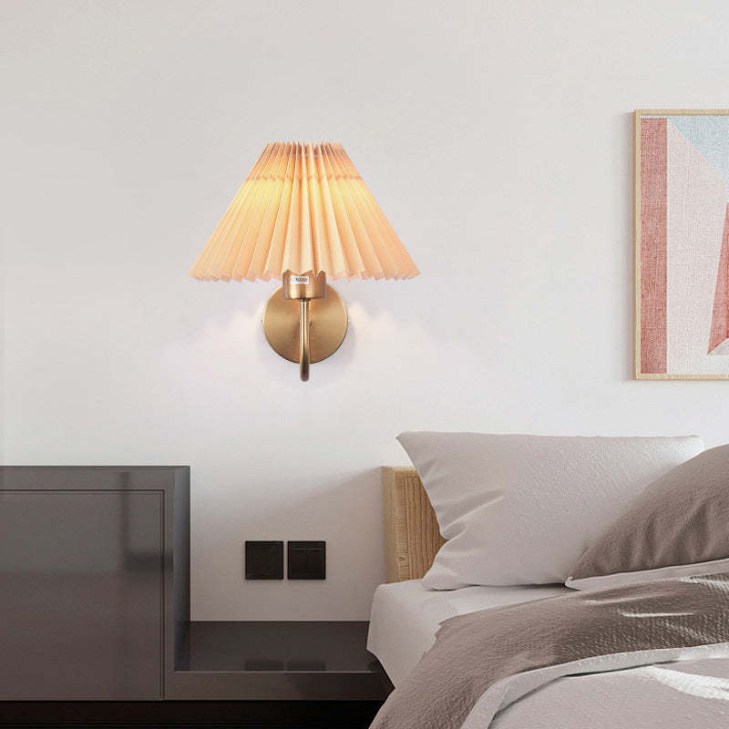 Eryn Nordic Vintage Indoor Wall Lamp Brass Metal Bedroom