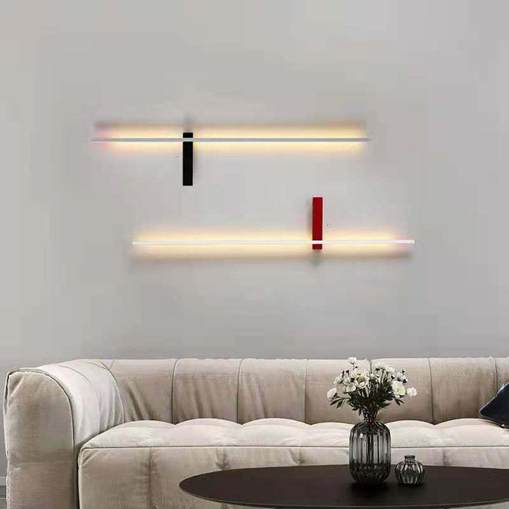 Edge Minimalist Wall Lamp in Living Room Setting
