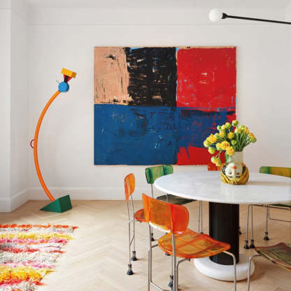Morandi Lego Style Floor Lamp in living room setting