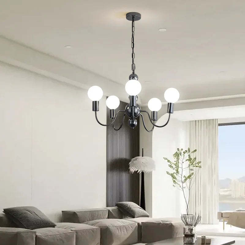 Valentina Medieval LED Chandelier in Modern Living Room