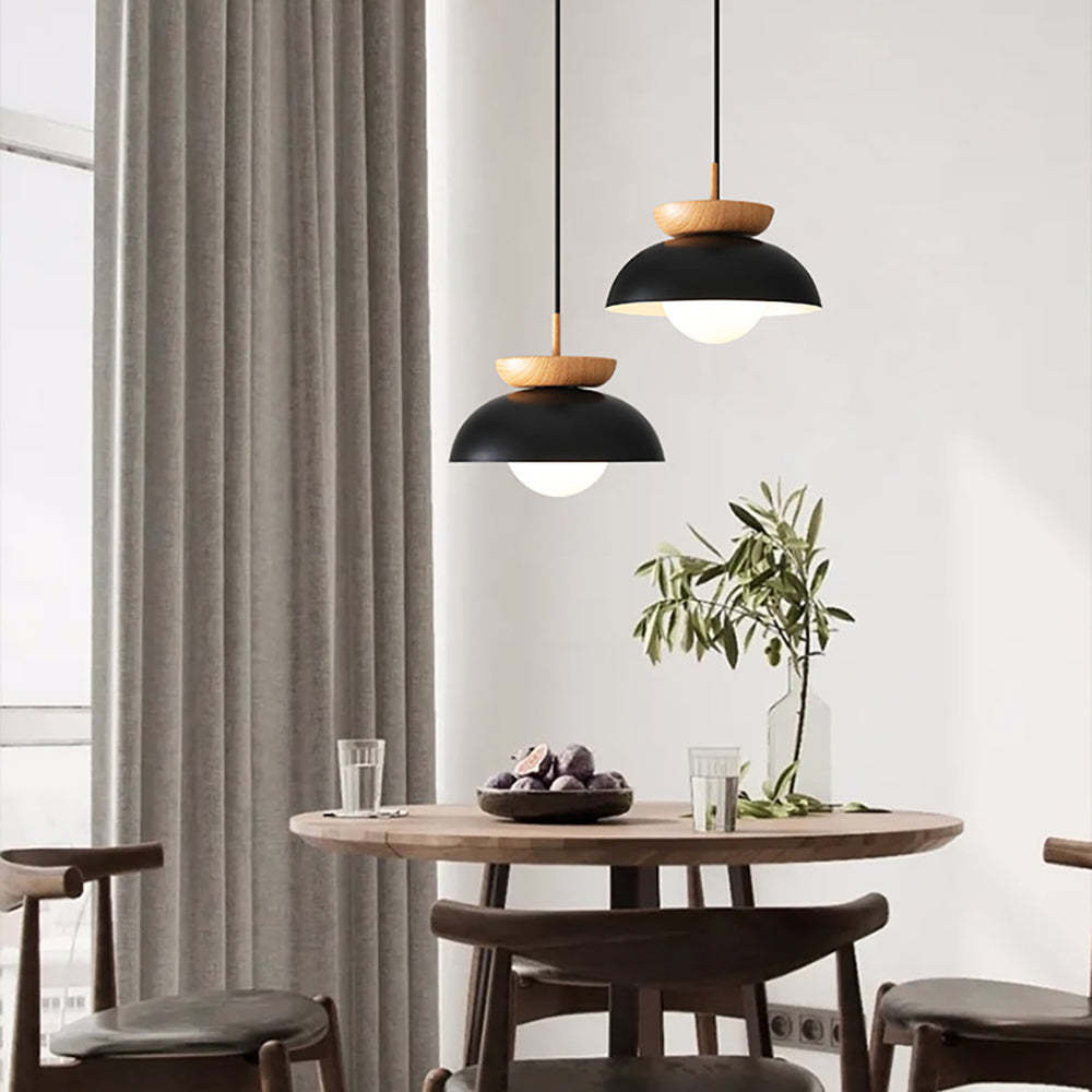 Ozawa Nordic pendant lights over dining table