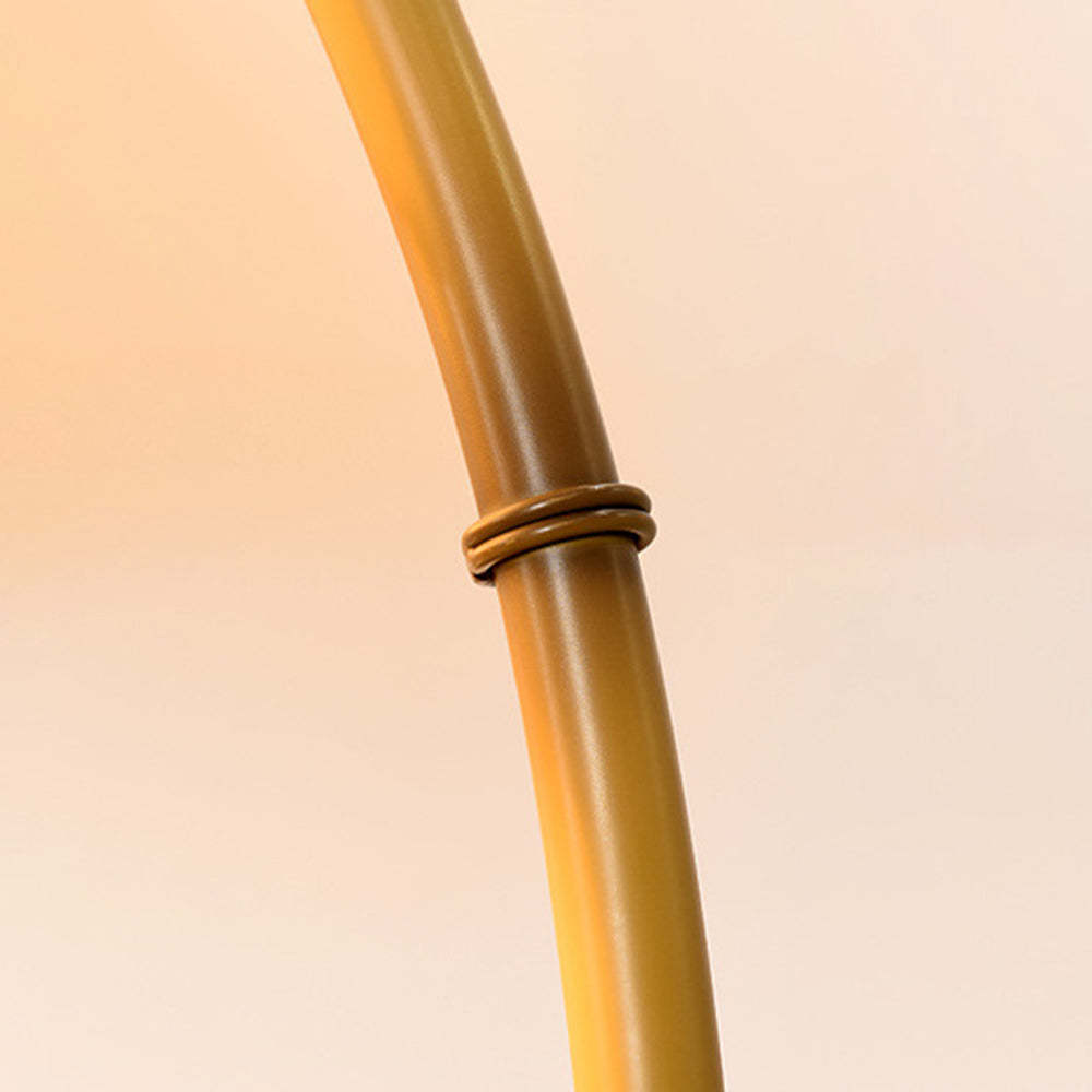 Ozawa floor lamp bamboo detail, Las Sola Lighting