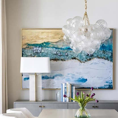 Valentina Bubble Chandelier in Living Room