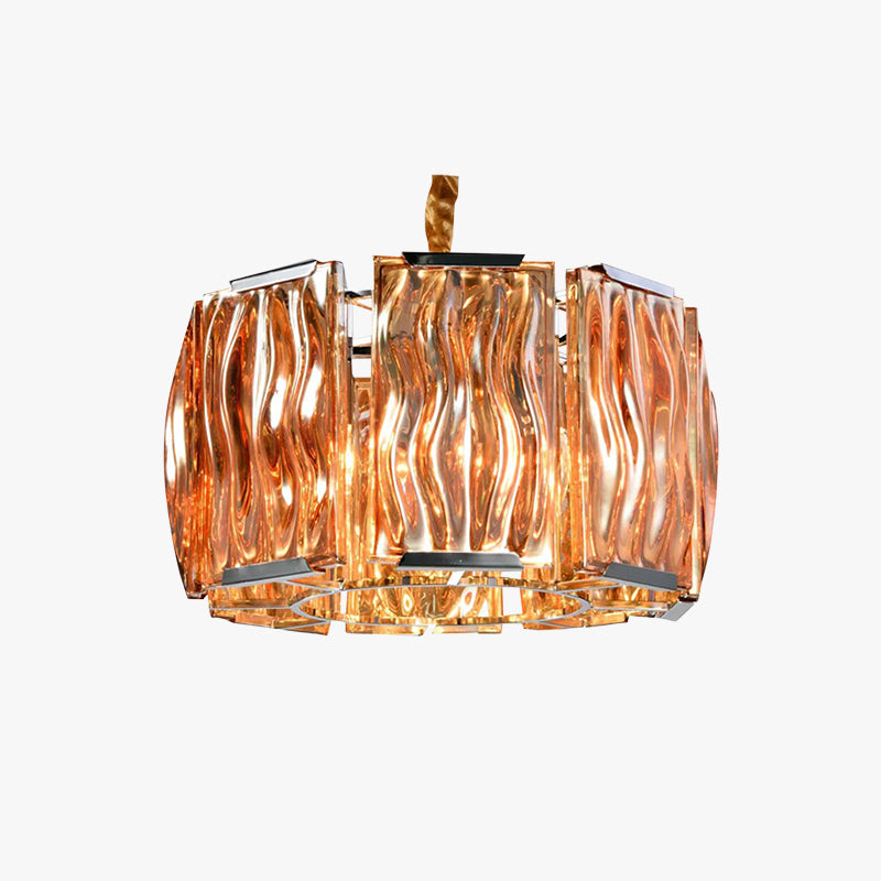 Champagne crystal chandelier for living room or bedroom