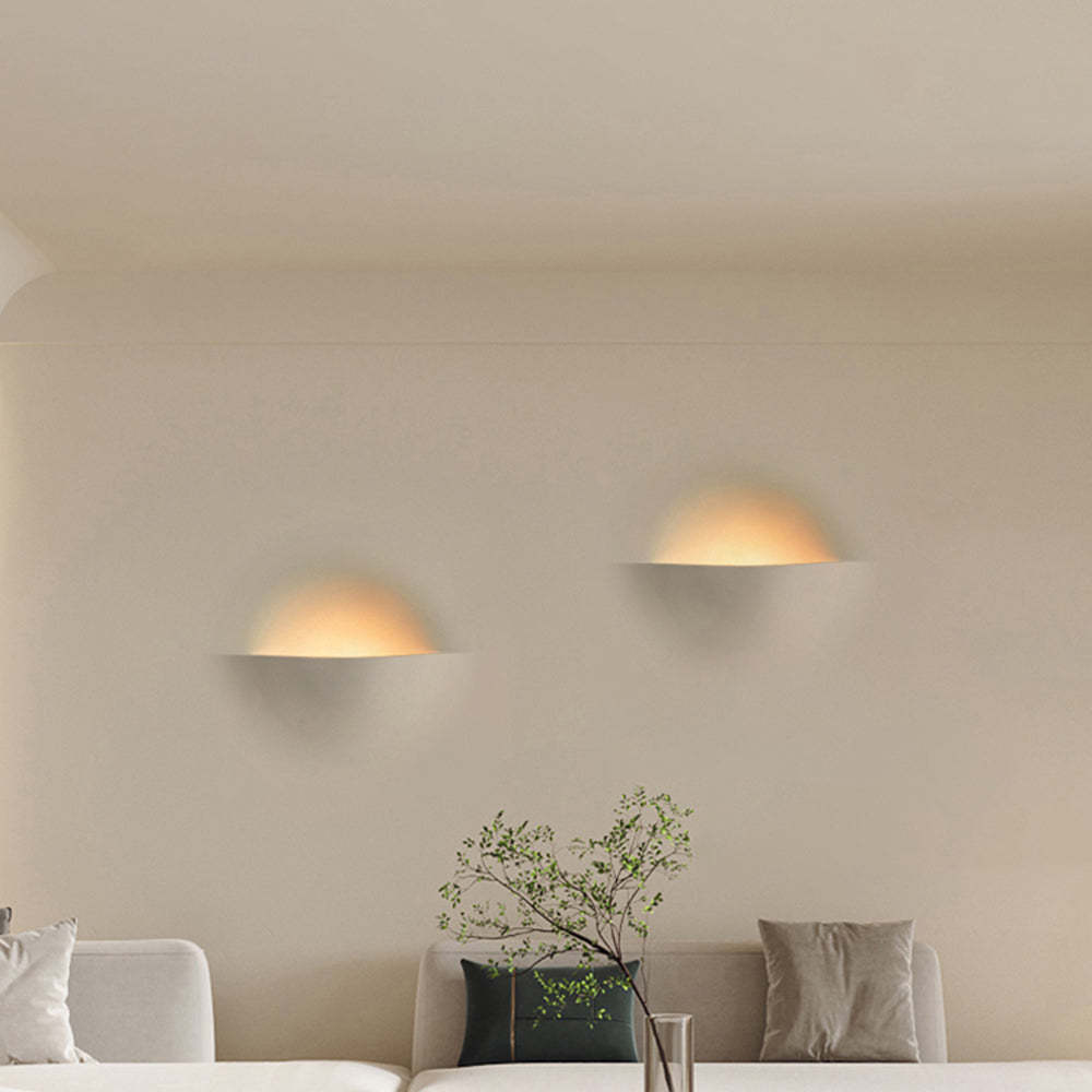 Elif LED recessed wall lamps in living room
