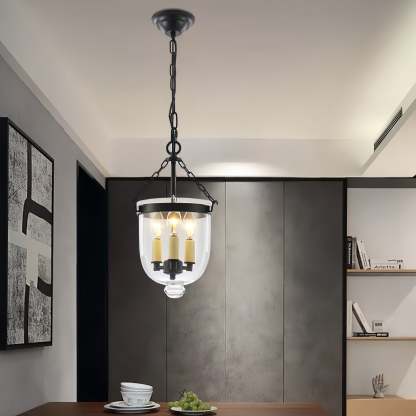 Alessio Industrial Pendant Light in Dining Room