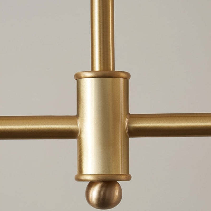 Valentina pendant light metal structure detail, brass finish