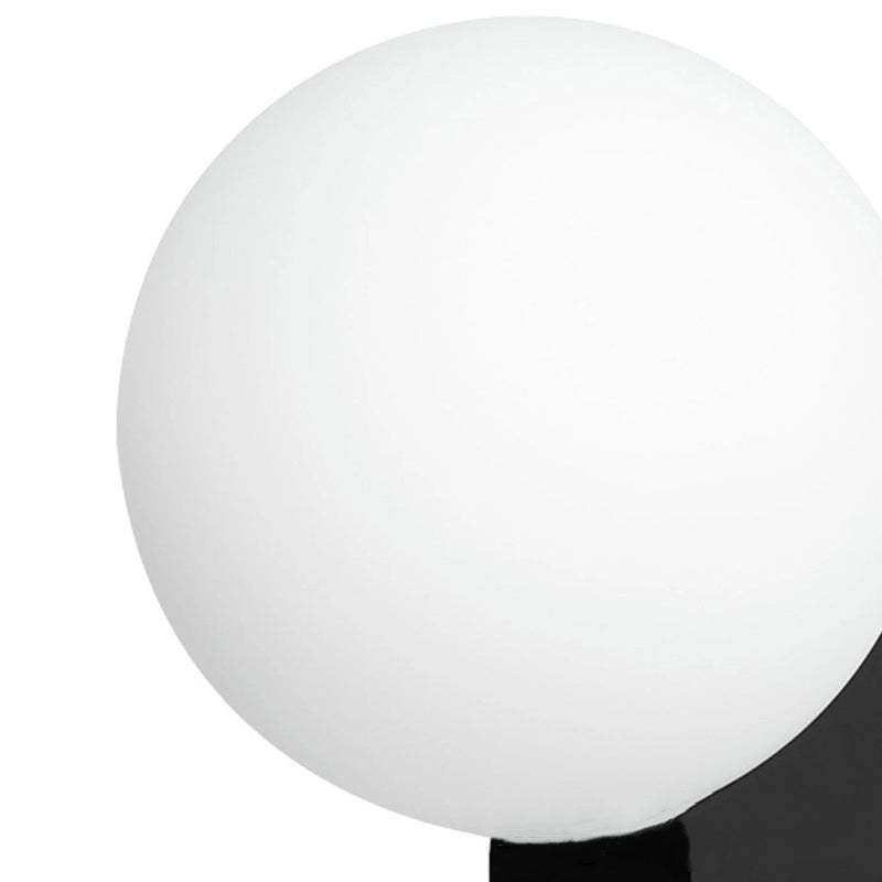 Valentina Wall Lamp, white globe lighting detail