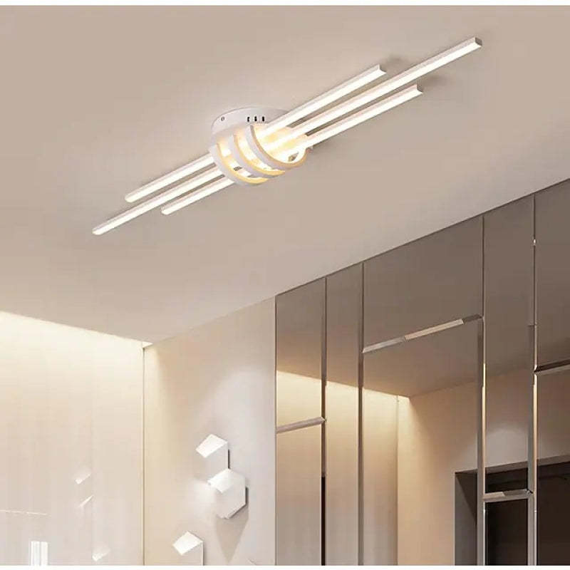 Modern linear ceiling light. Las Sola artistic lighting solution.