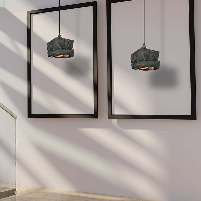 Hailie pendant light with framed art, interior design