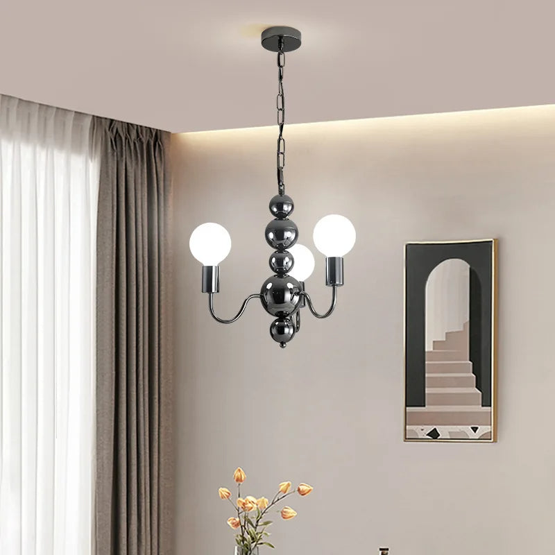 Valentina Medieval LED Chandelier in a modern living room
