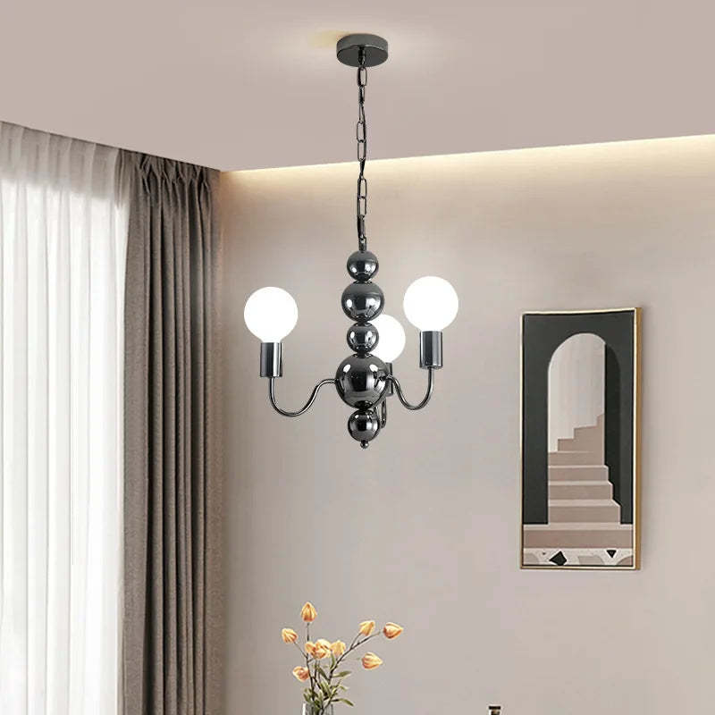 Valentina Medieval LED Chandelier in a modern living room