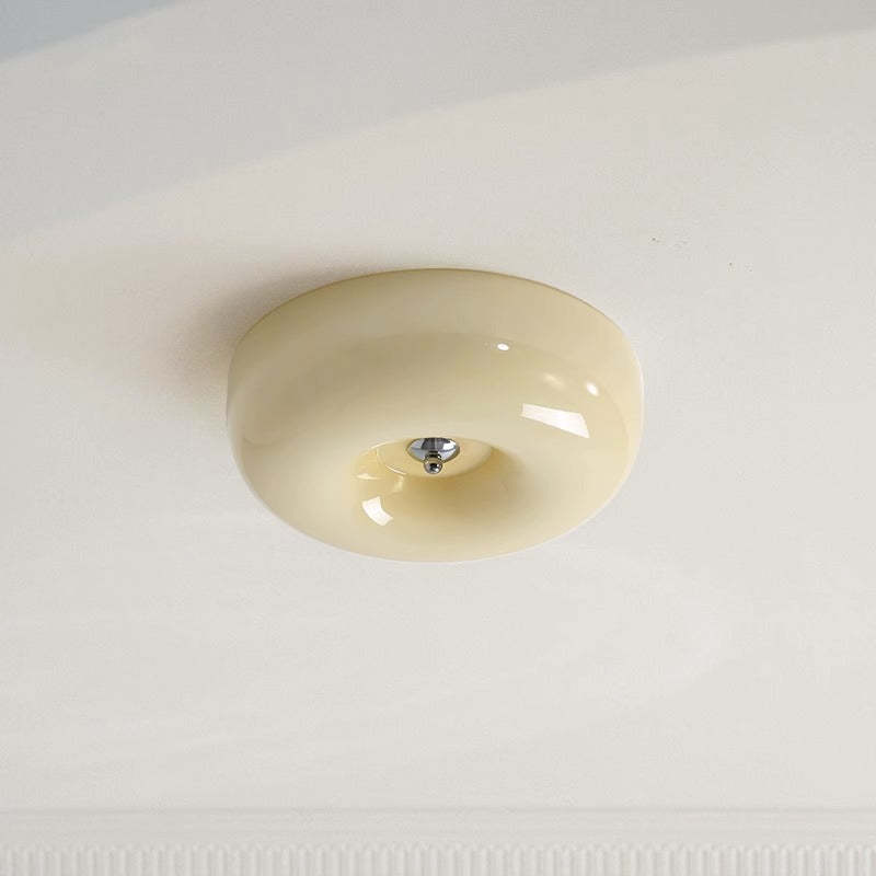 Cream glass Hailie Vintage ceiling light fixture