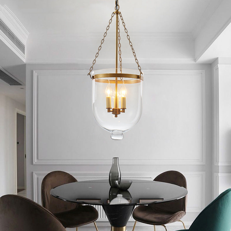 Alessio Industrial Pendant Light over Round Dining Table