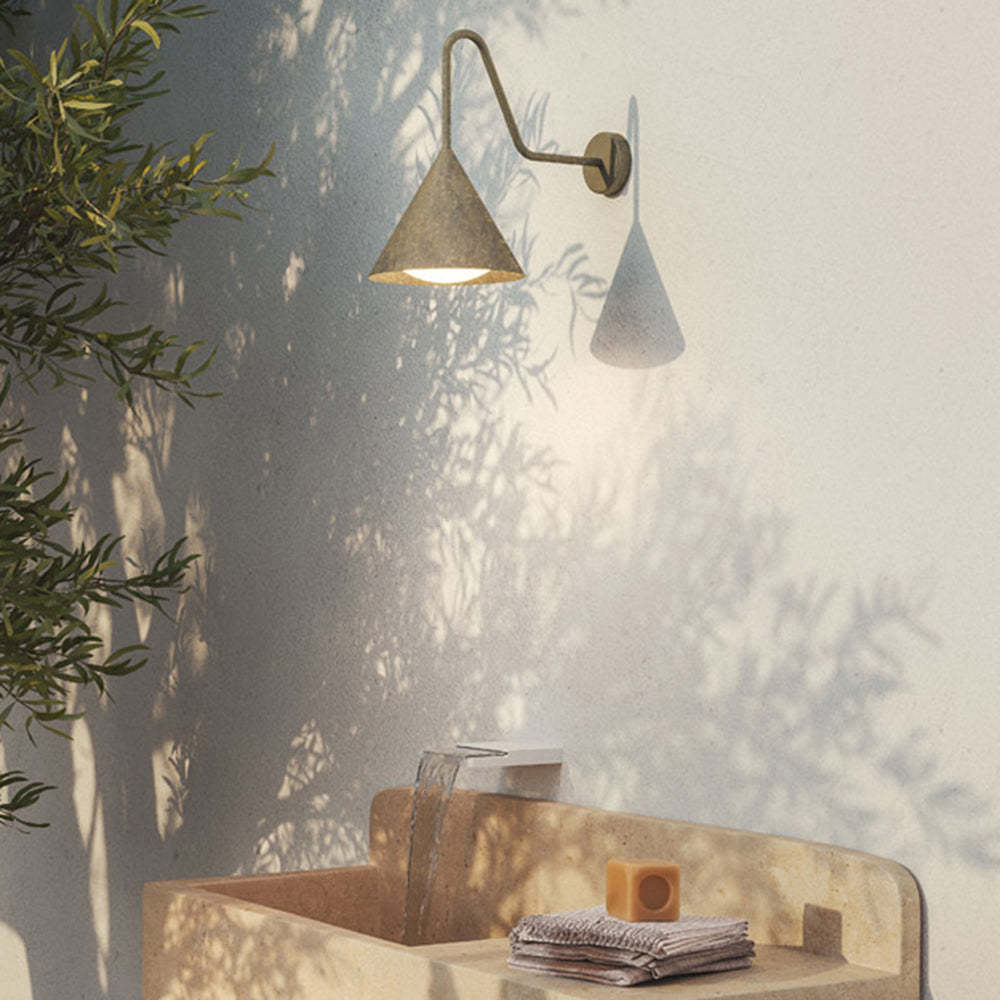 Carins Modern Minimalist Outdoor Wall Lamp illuminating outdoor space