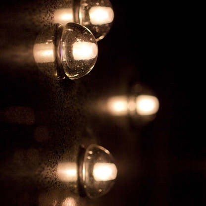 Valentina outdoor wall lamp, warm light, waterproof glass fixture