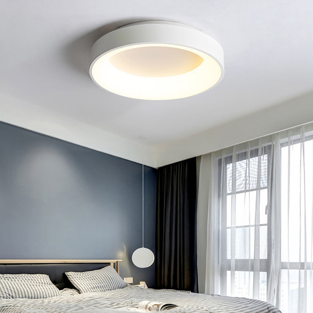 Modern Quinn Flush Mount Ceiling Light in Bedroom