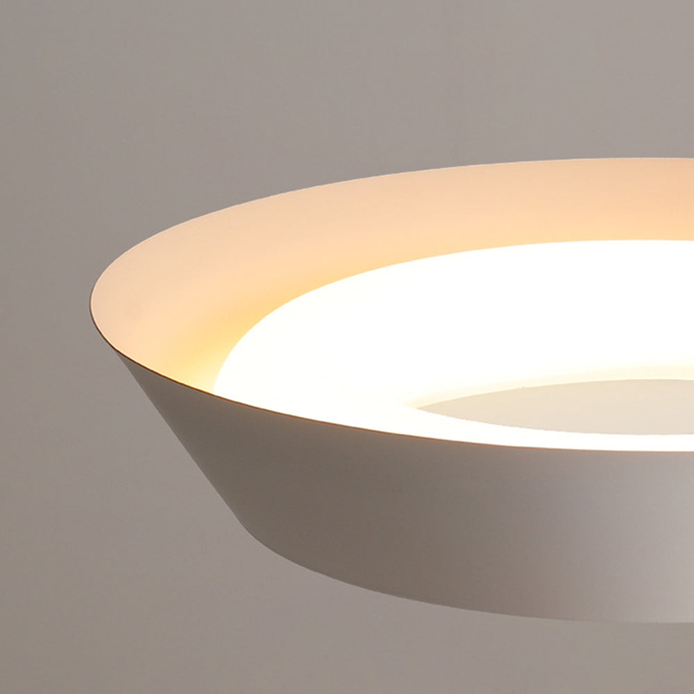 Quinn Nordic Bowl Metal Acrylic Flush Mount Ceiling Light