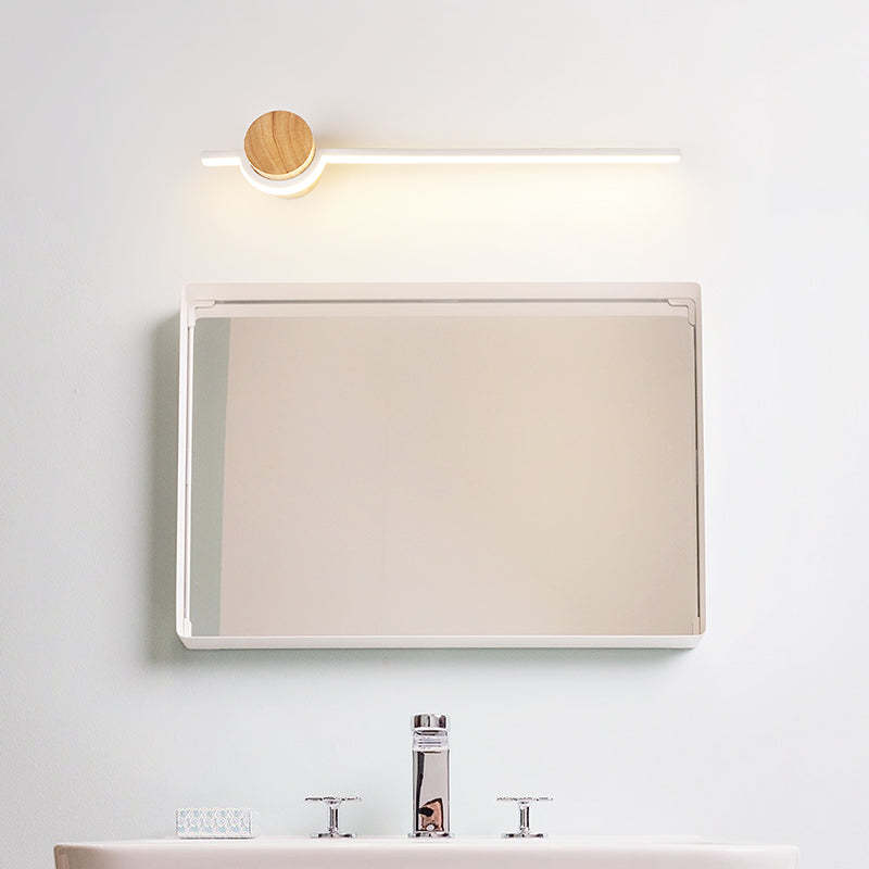 Edge Nordic Linear Vanity Wall Lamp above bathroom sink