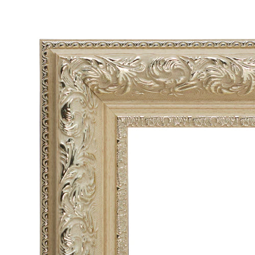 Ornate gold picture frame detail for art print