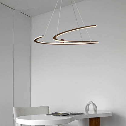 Louise Linear Pendant Light over dining table