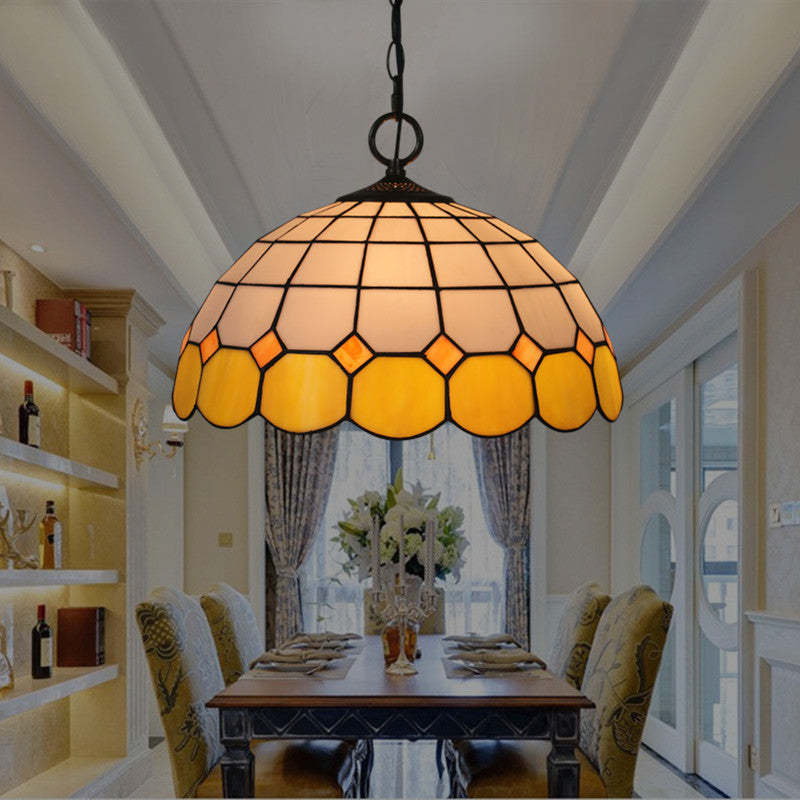 Eryn Vintage Pendant Light over Dining Table, Luxury Gemstone Glass