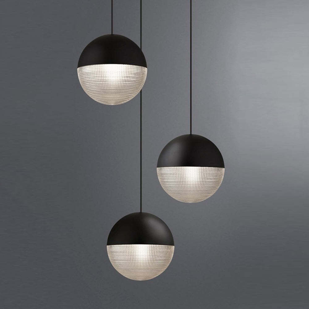 Black Hailie Pendant Lights, Las Sola Vintage Lighting