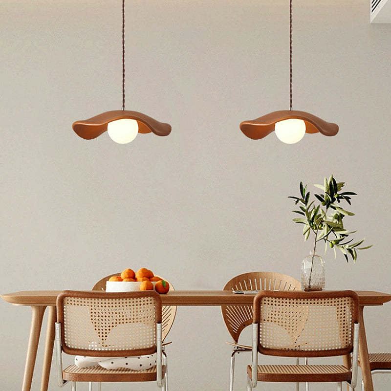 Byers Nordic pendant lights in dining room setting