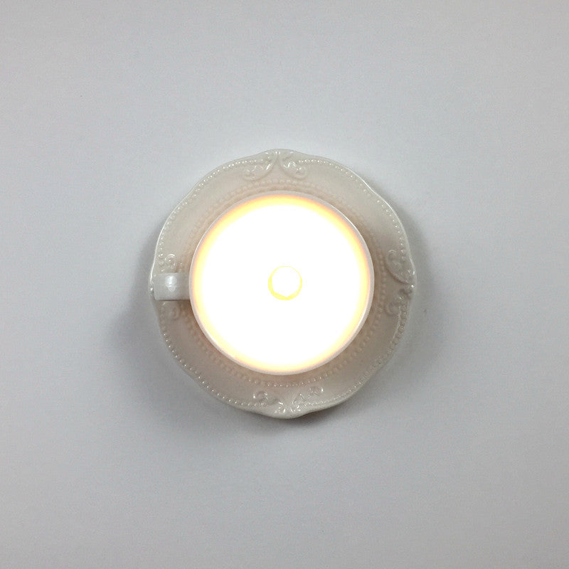 Cairns Ceramic Flush Mount Ceiling Light, tea cup design