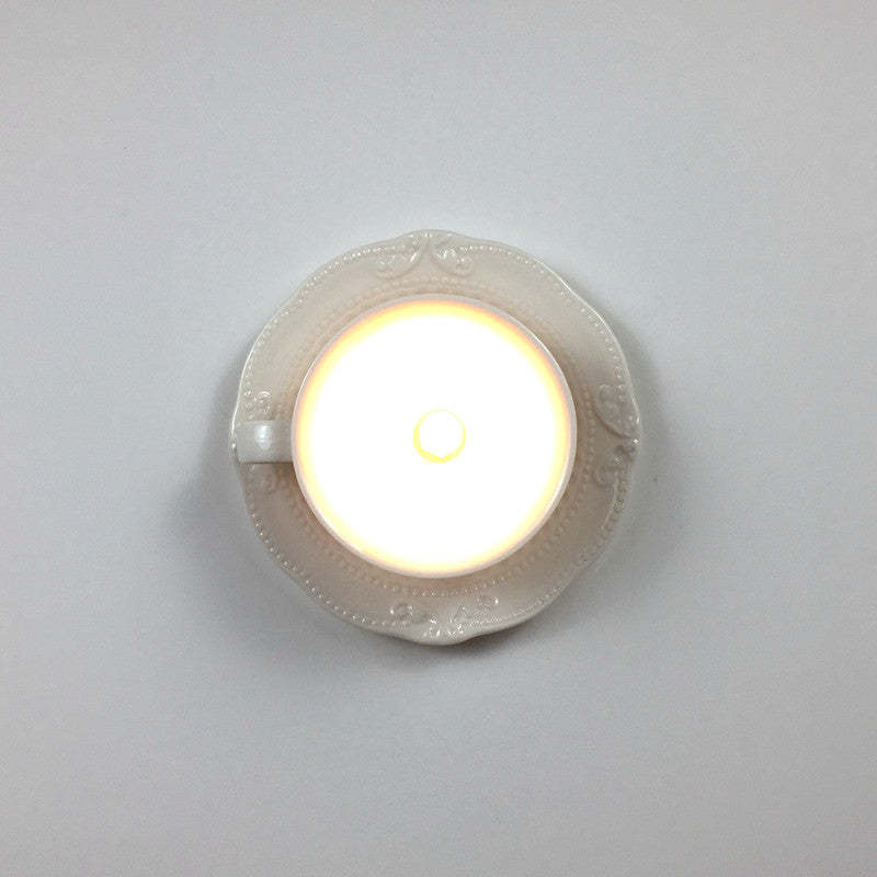 Cairns Ceramic Flush Mount Ceiling Light, tea cup design