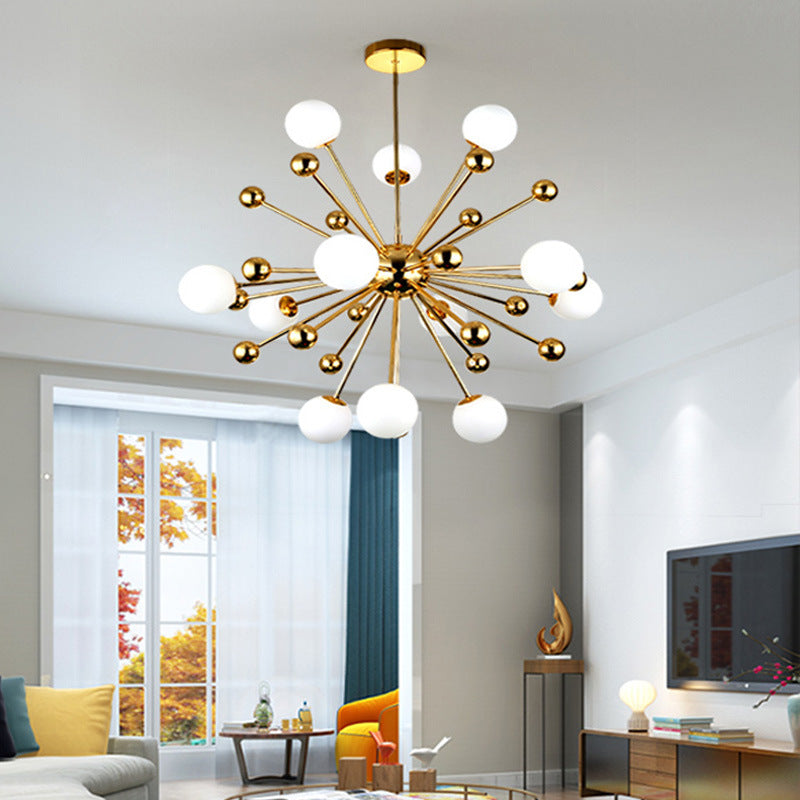 Gold Sputnik Chandelier | Modern LED Lighting