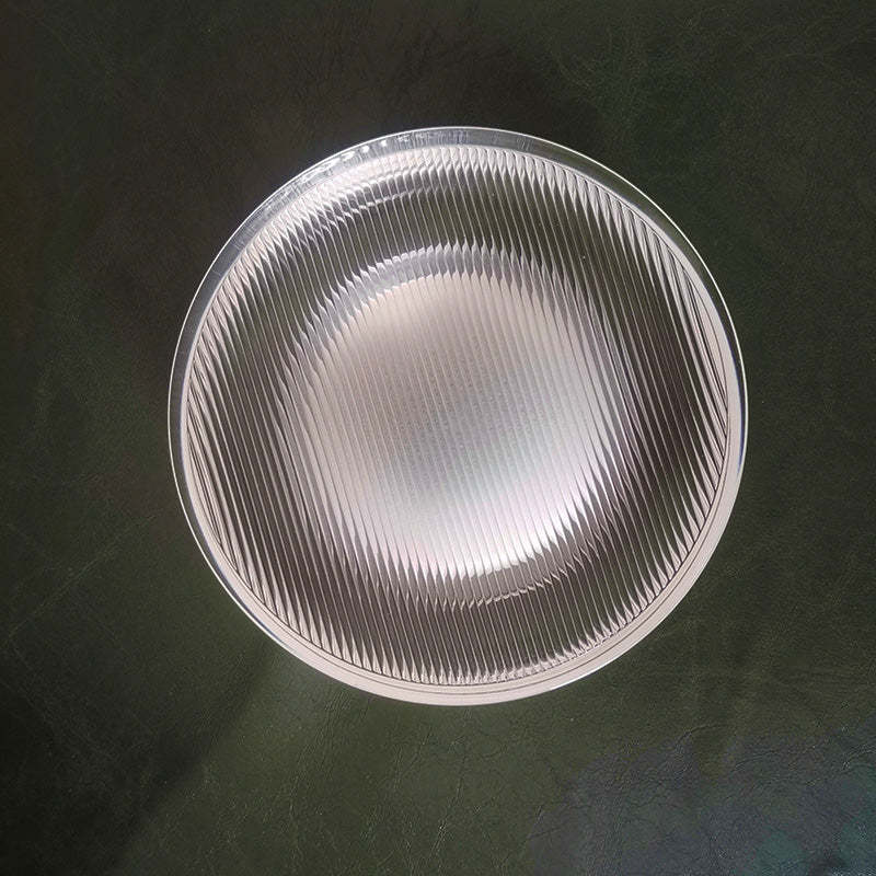 Valentina Outdoor Wall Lamp glass shade detail, transparent glass, Lassola