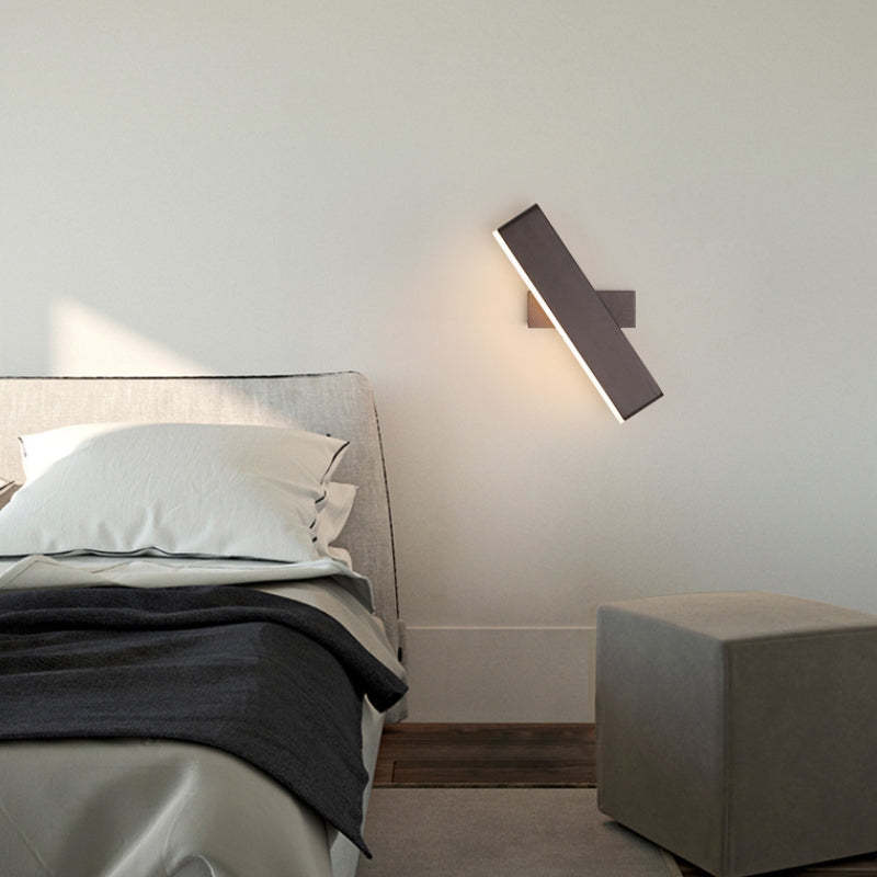 Aqsa modern wall lamp above bed, bedroom lighting