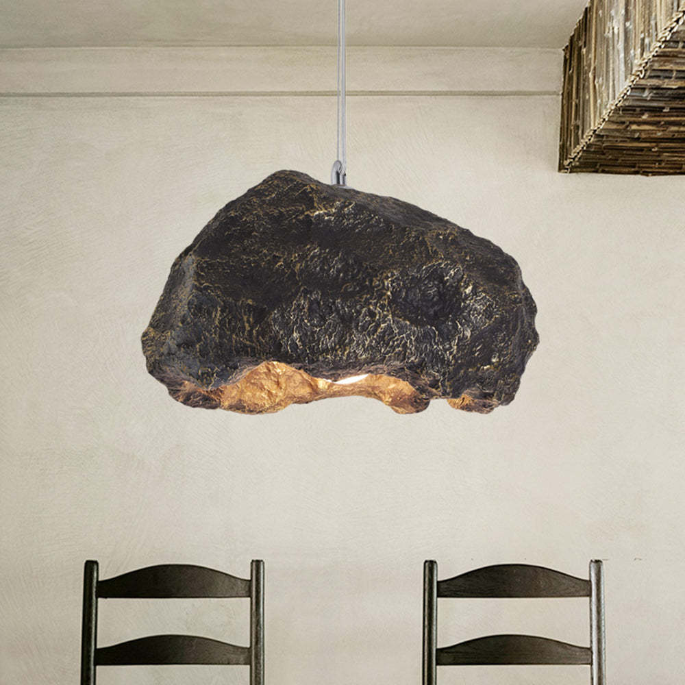 Dark Bronze Wabi Sabi Pendant Light in Room
