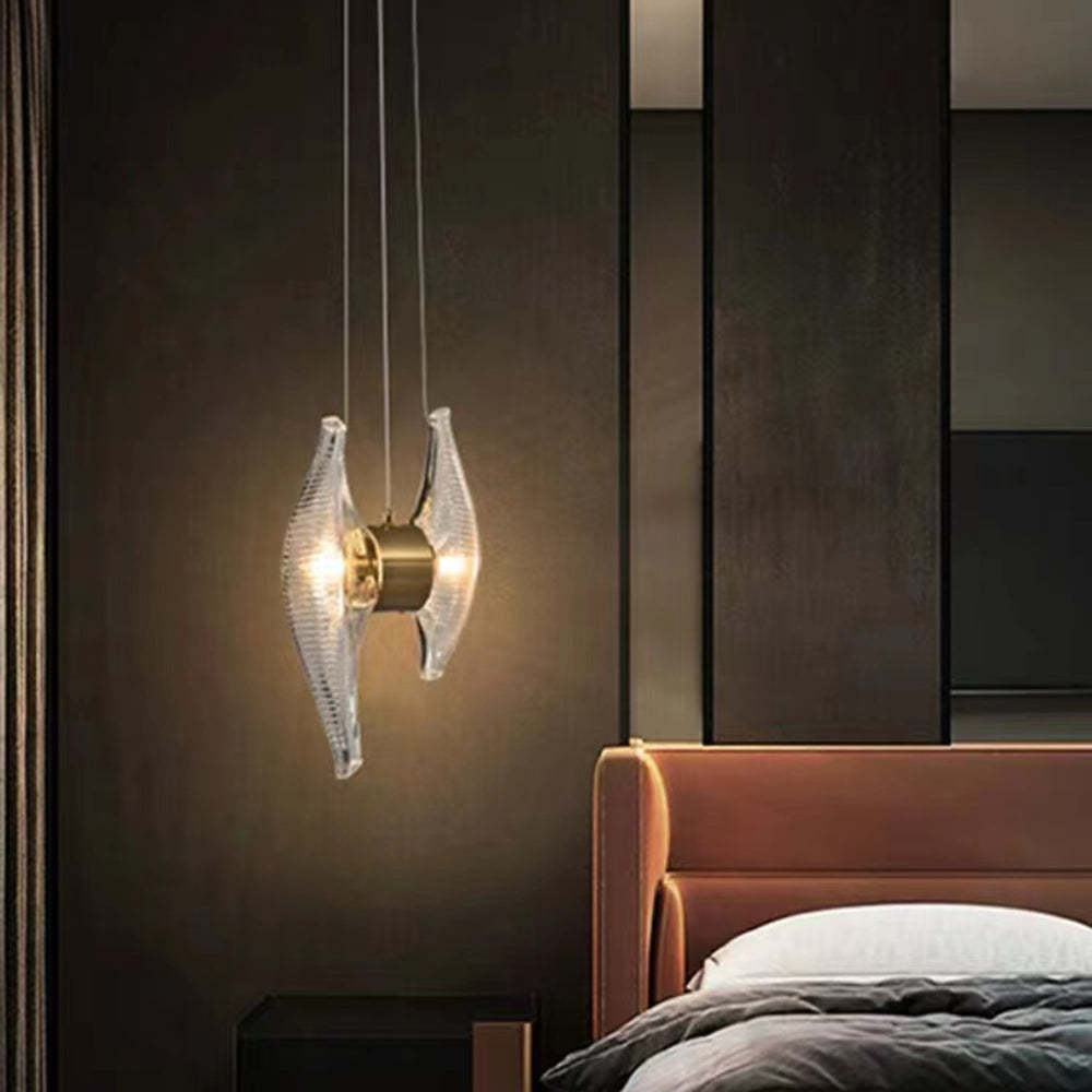 Kirsten Capiz Shell Pendant Light in Bedroom